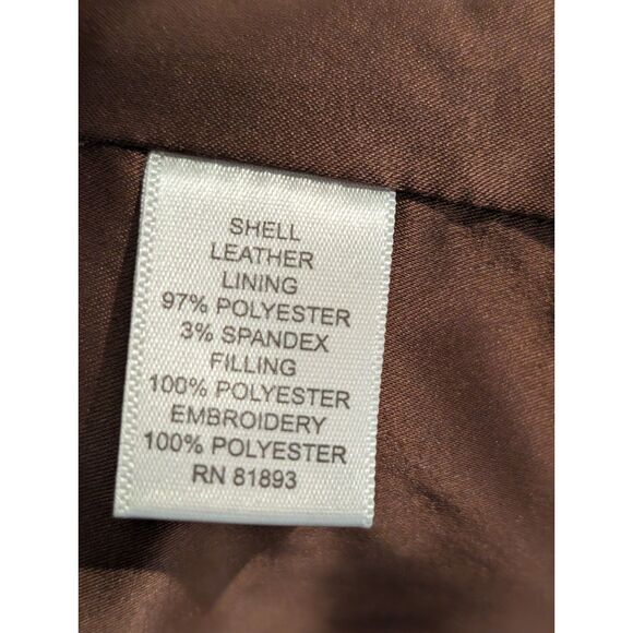 Isaac Mizrahi Live! Suede & Quilted Leather Jacket – Size 14 - Picture 7 of 7